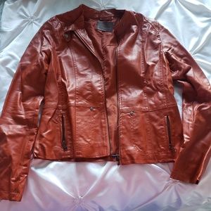 BB Winter Reddish Leather Jacket